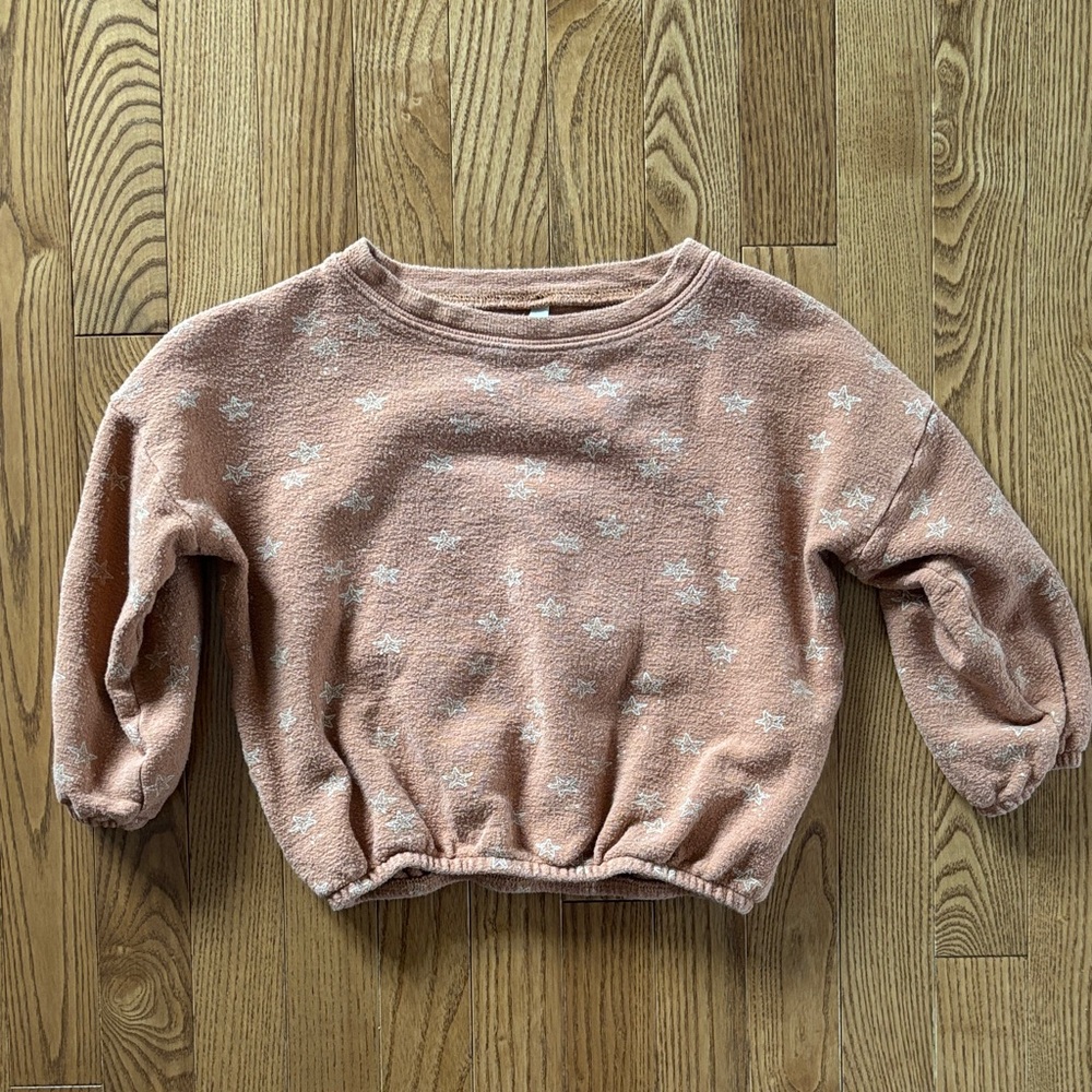 3 for $25 🌸 Toddler Orange Sweater with Sea Star Pattern
